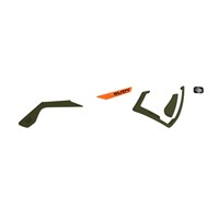 Defender Kit AC210163A Olive rubber-Orange/black emblems