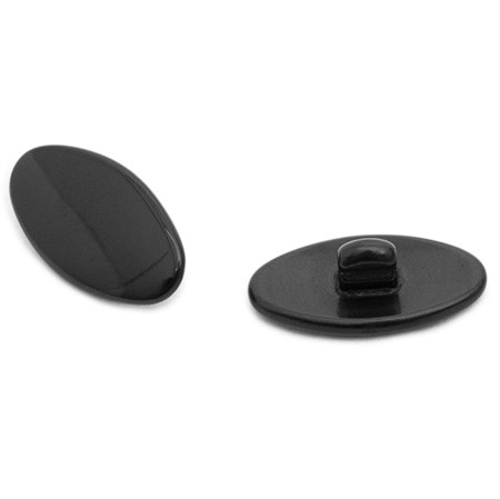 Nose Pads titan Push-in polished Black 13mm 4 pcs
