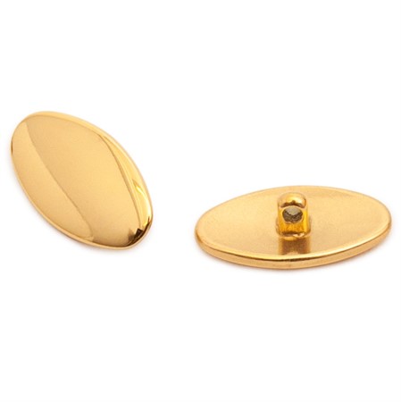 Nose Pads titan Screw-in polished Gold 13mm 4 pcs