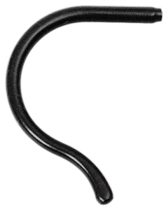 Temple tip sport/kids/black, length 75 mm
