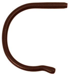Temple tip sport/adult/brown, length 90 mm