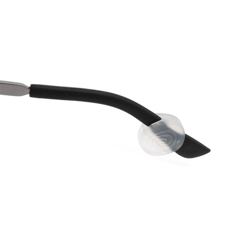 Non-slip temple ends Round, slot size 5,0/2,0 x 1,0mm, Transp 20 pcs