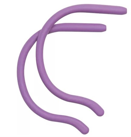 Sport temple tips kids purple 2 pcs, length 80 mm