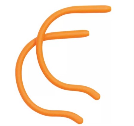 Sport temple tips kids orange 1 pair, length 80 mm