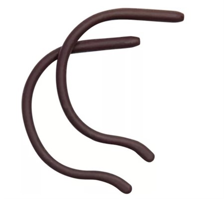 Sport temple tips kids dark brown 1pair, length 80 mm
