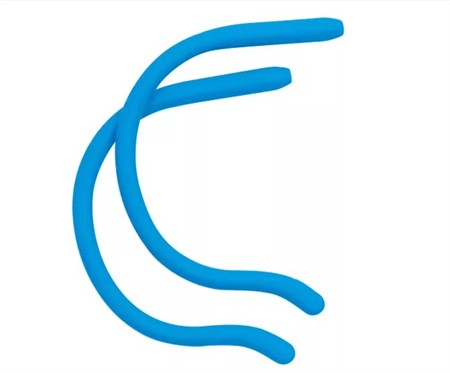 Sport temple tips kids blue 1p, length 80 mm