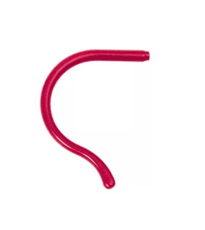 Sport temple tips kids red 1pc, length 75 mm