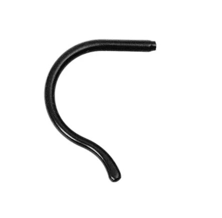 Sport temple tips adult black 1pc, length 90 mm