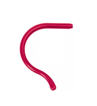 Sport temple tips adult red 1pc, length 90 mm