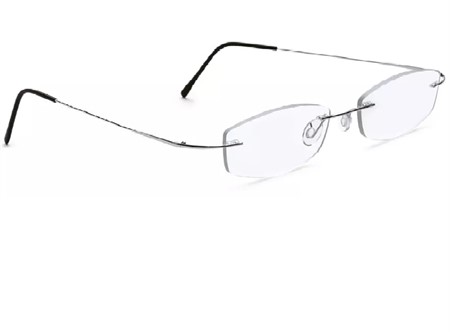 Rimless frame with sleeves mounting Silver, Beta-Titanium 52-16