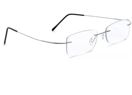 Rimless frame with hingeless temple Silver, Beta-Titanium 50-17