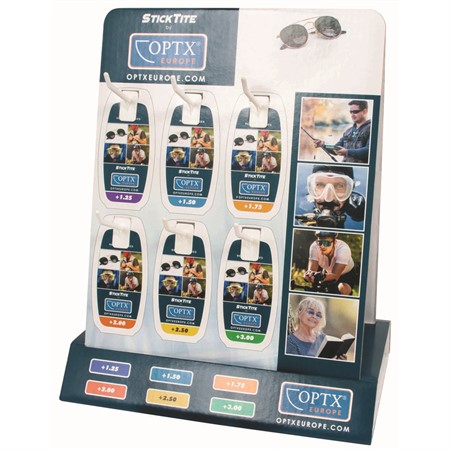 Display for StickTite Stic-On Reading lenses (empty)