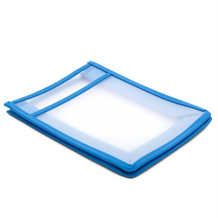 Job bags BLUE with pocket DIN A6, 25pcs