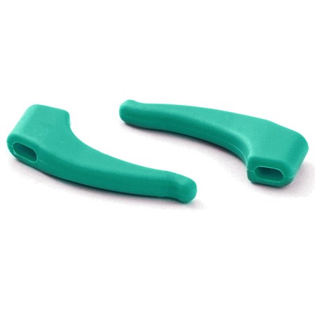 Non-slip temple ends Ø inner: 5.9x2.7mm Light Green 5 pairs