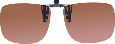 Polarised Flip up brown 54x43 (80-85%) 1pc extra slim mounting