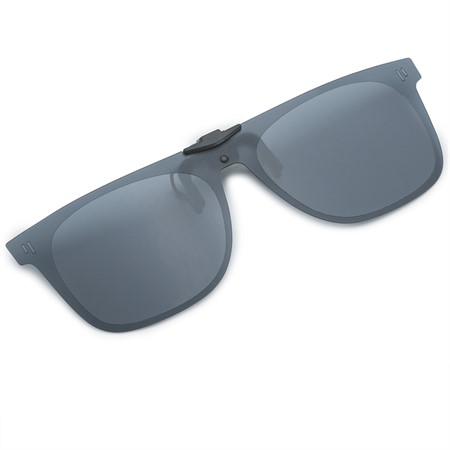 Clip-on w Flip-up, Black, grey polarised (85-90%) 54-18