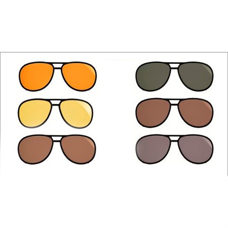 Filter-clip for K 5 yellow, orange, brown, green, grey, amethyst