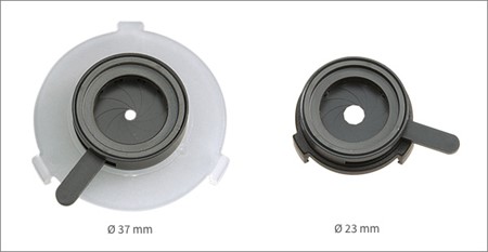 Iris shutter for Ø 23mm (only black)